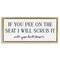 Stupell Industries Pee On The Seat Humor Floating Frame, design by Lettered and Lined